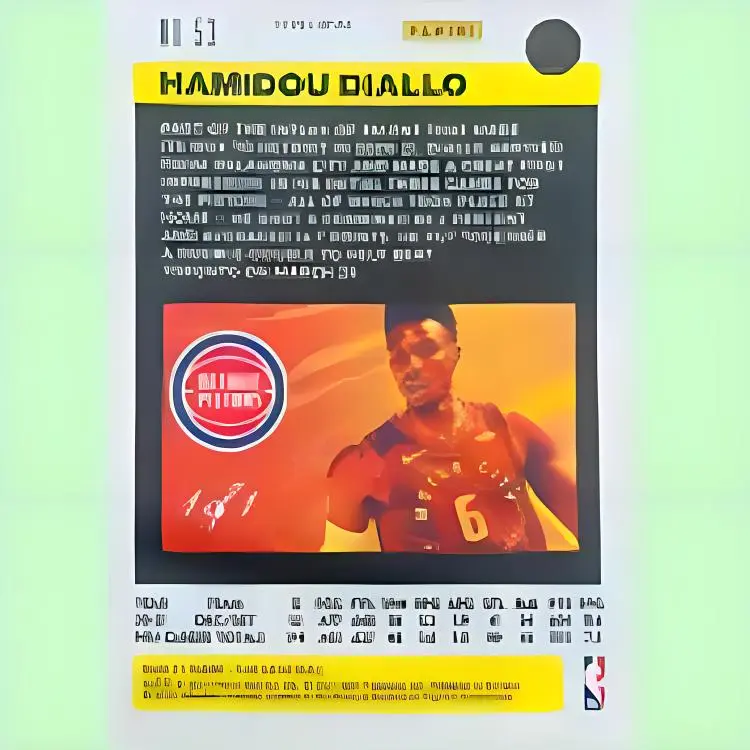 PANINI Hamidou Diallo Star Card Pass Sports Cards 1 Pc-4