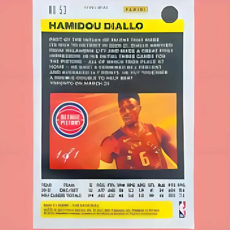 PANINI Hamidou Diallo Star Card Pass Sports Cards 1 Pc-3