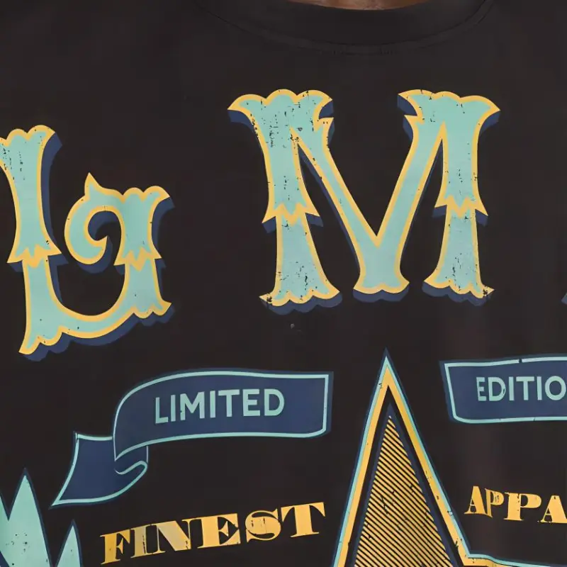 BALMAIN Western-style Print Cotton Tshirt-5