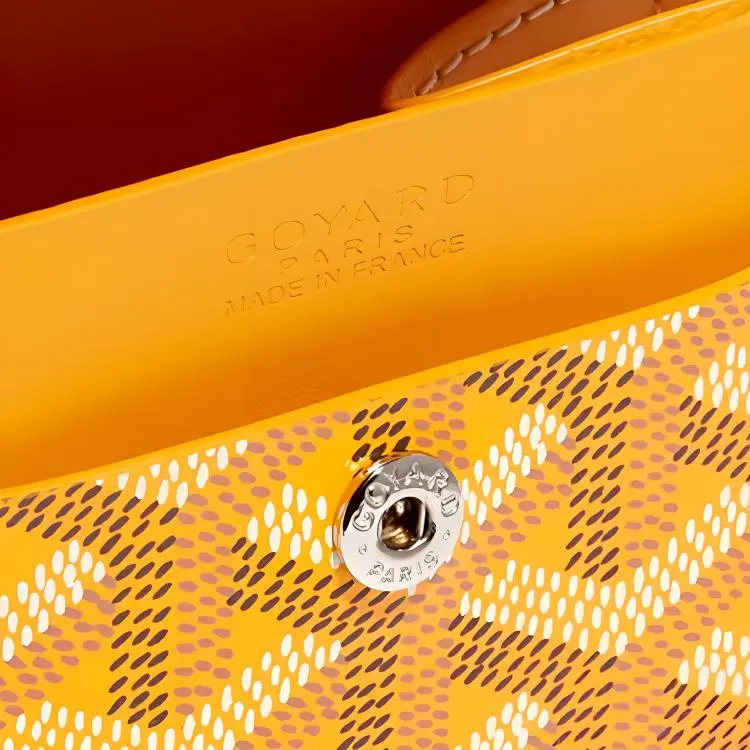 GOYARD MARIGNY Canvas With Leather Coin Purse Women's Yellow-2
