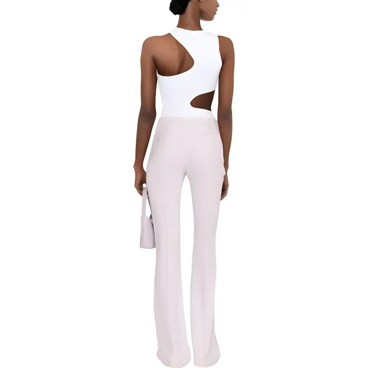 Alexander McQueen Flared Crepe Trousers-2