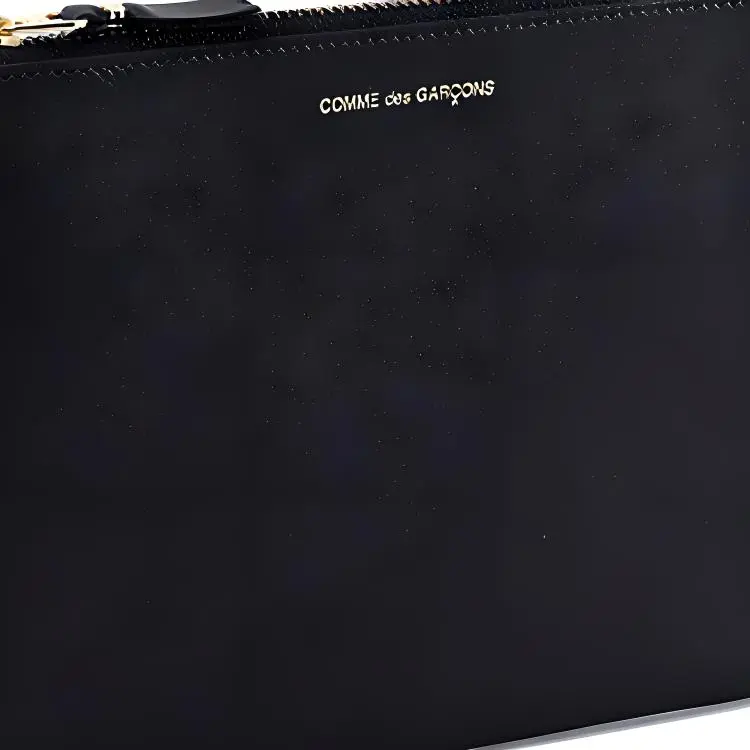 CDG Leather Wallet Regular Unisex Black-4