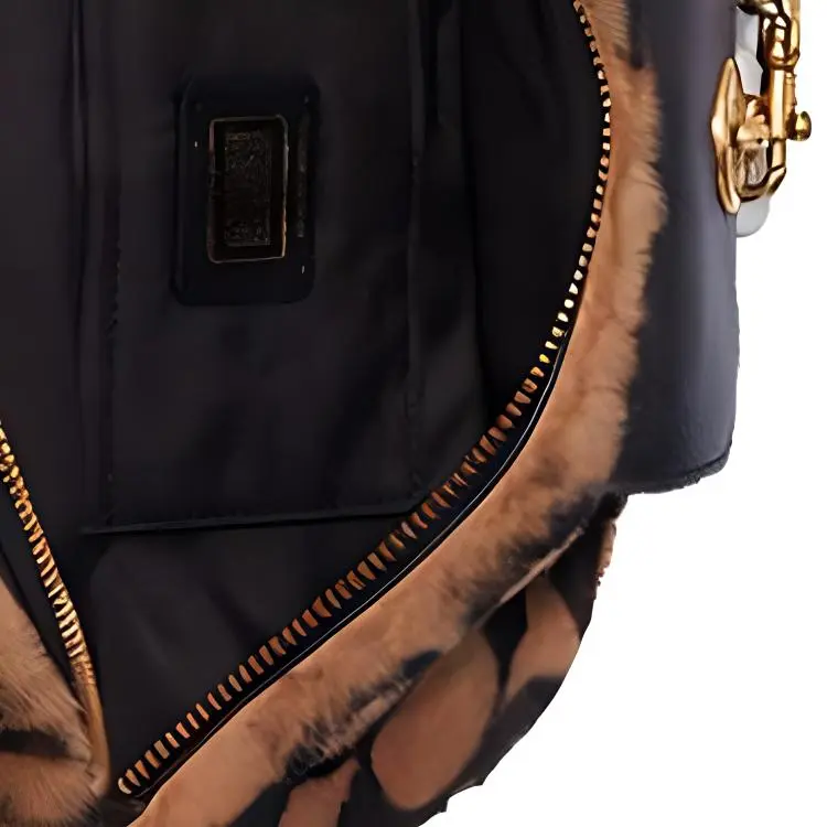 COACH Jennifer Collaboration Leather Sling Bag, Fanny Pack Tubas Women's Leopard Print Brown-4