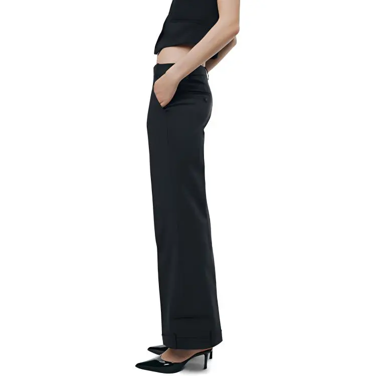 ZARA Casual Pants Women's Black-4
