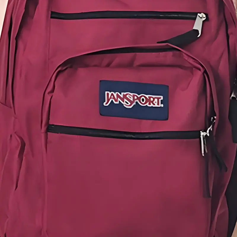 JanSport Polyester Backpack Large Size Women's Dark Purple Burgundy-2