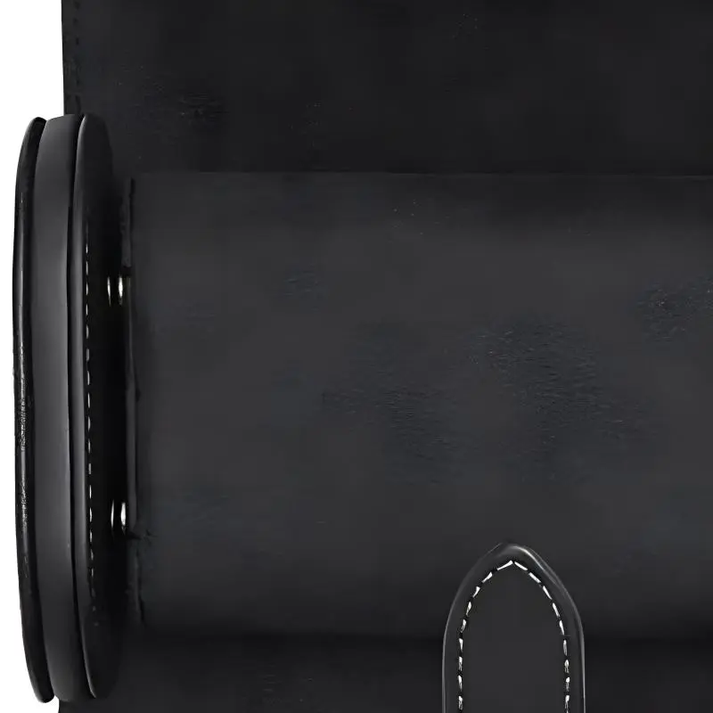 COACH Artificial Leather With Cow Leather Wrist Watches Storage Bags Unisex Charcoal Black-3