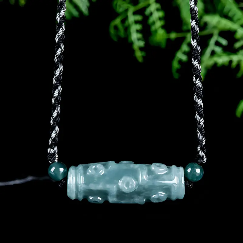 Emerald Glutinous Jade Jadeite Necklaces Unisex-3