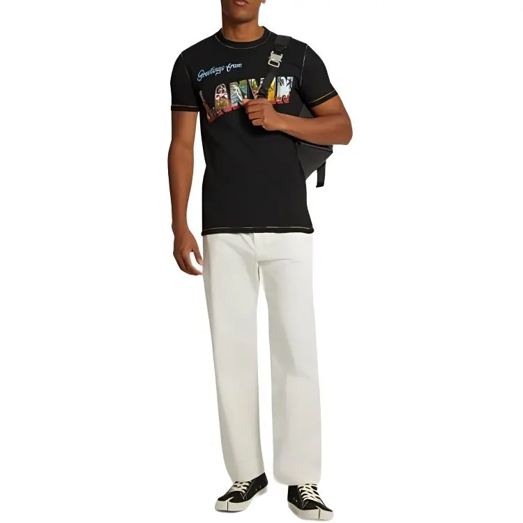 Lanvin T Shirts Men Black-1