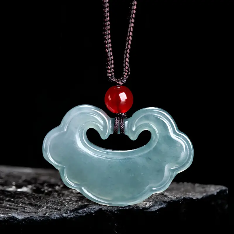 Emerald Glutinous Jade Jadeite Necklaces Unisex-4