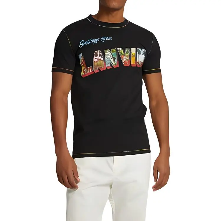 Lanvin T Shirts Men Black-2