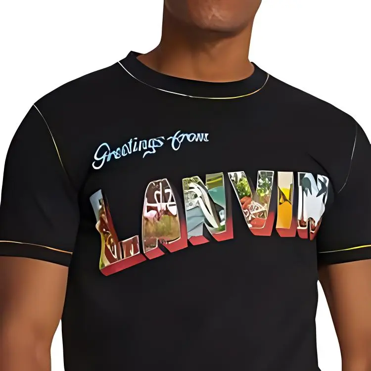 Lanvin T Shirts Men Black-5