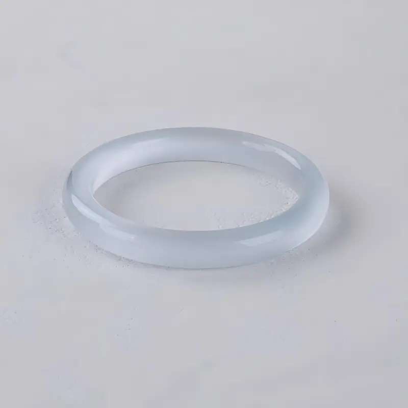 Emerald Colored Glaze Jade Bangles Women's-1