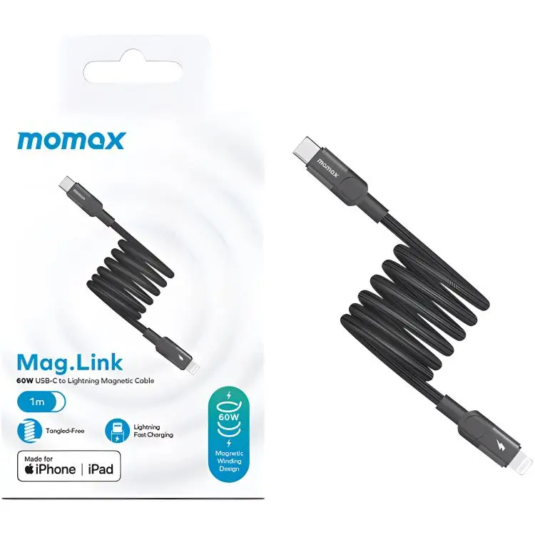 MOMAX DL57 USB C To Lightning Compatibility With Apple 8 14 Apple MFi Certification 48 Pin Precision Woven Cables-2