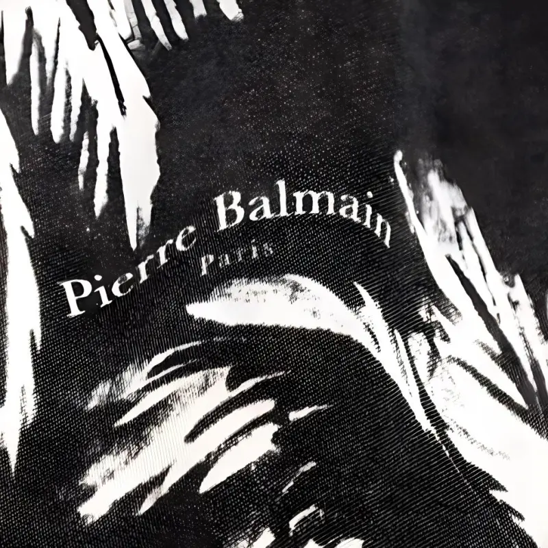 BALMAIN Palm Print Satin Pyjama Trousers-4