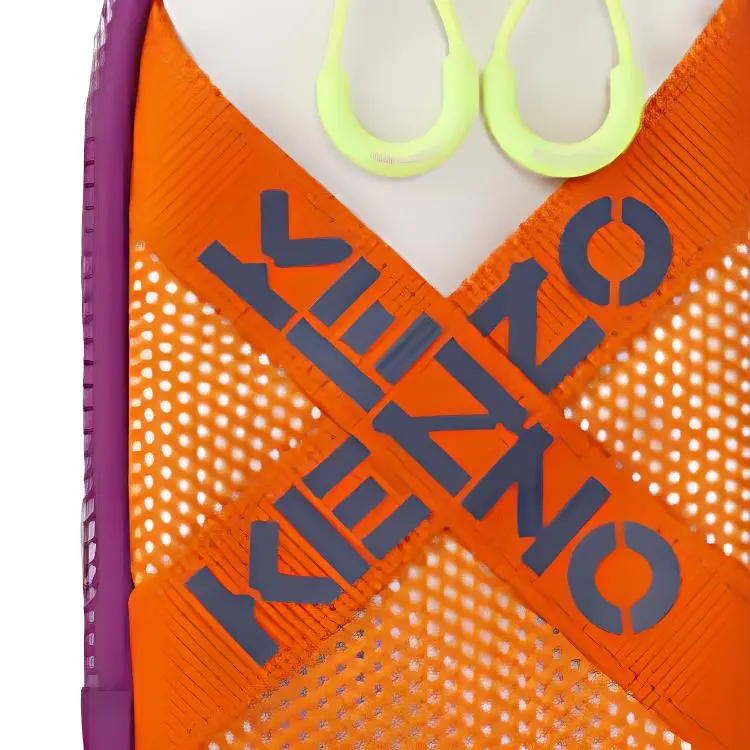 KENZO Letter Logo Fabric Crossbody Bag Shoulder Bag Cell Phone Pouch Regular Unisex Orange-2