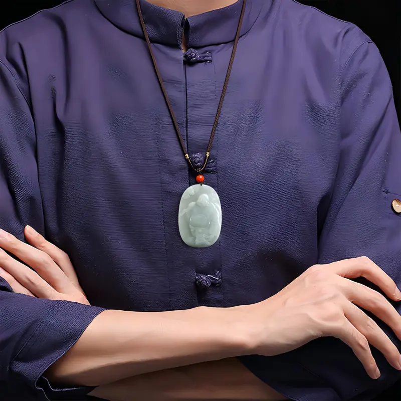 Emerald Glutinous Jade Jadeite Pendants Unisex-2
