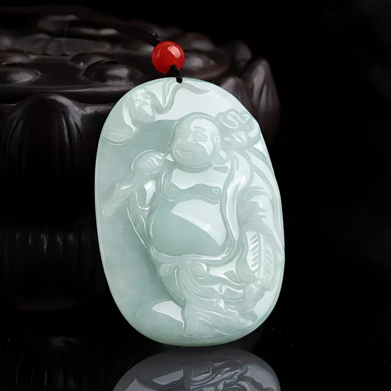 Emerald Glutinous Jade Jadeite Pendants Unisex-5