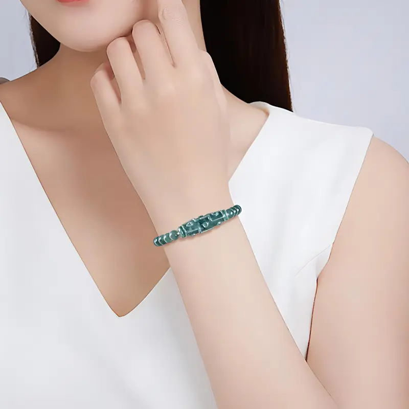 Emerald Glutinous Jade Bracelets Unisex-1