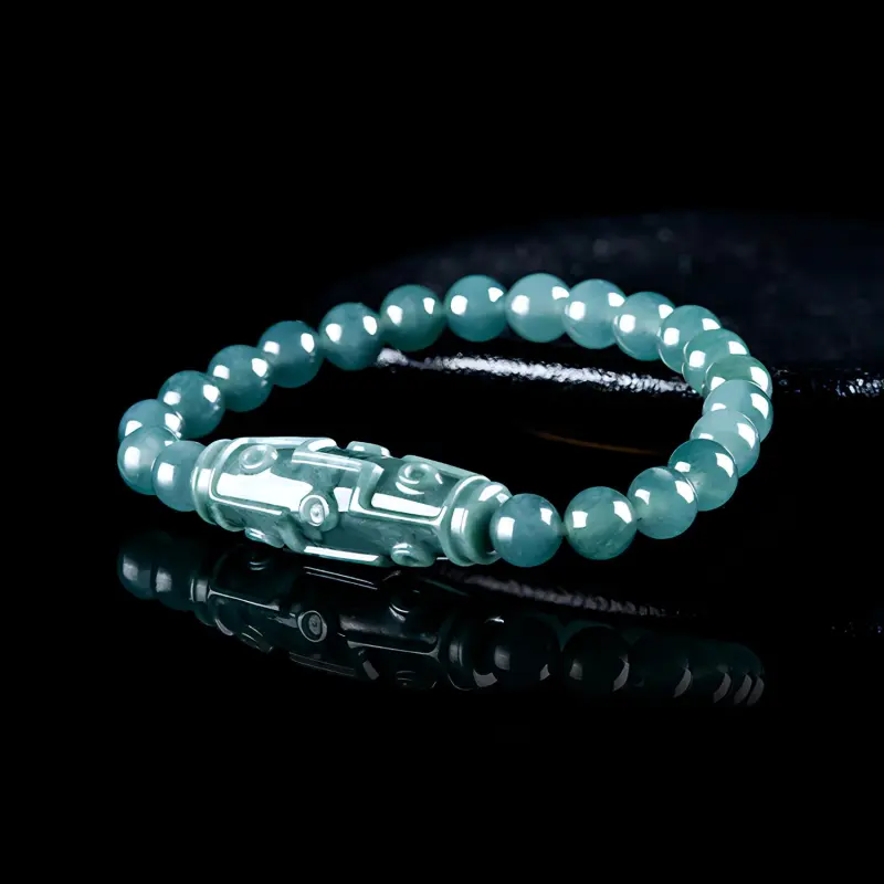 Emerald Glutinous Jade Bracelets Unisex-5