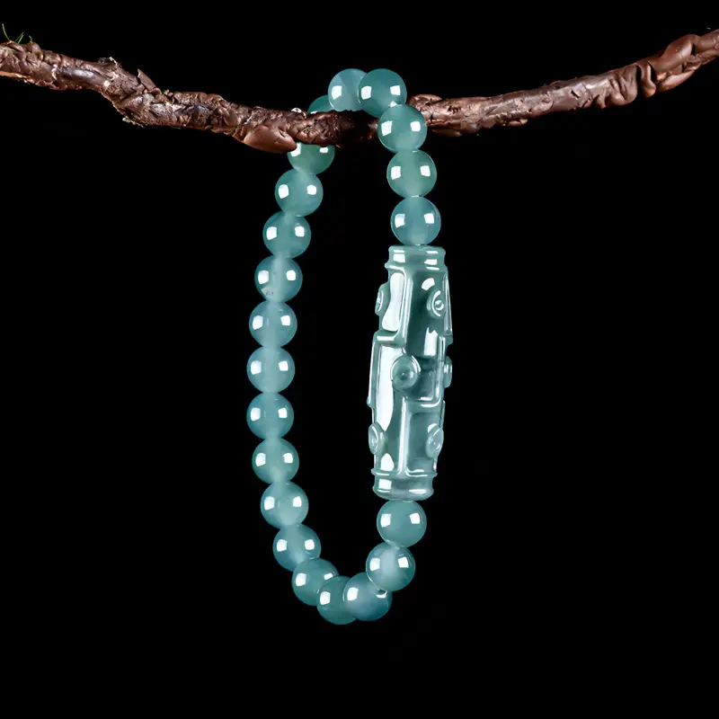 Emerald Glutinous Jade Bracelets Unisex-6