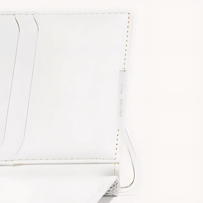GOYARD Saint-Thomas Canvas With Leather Wallet Unisex White-2