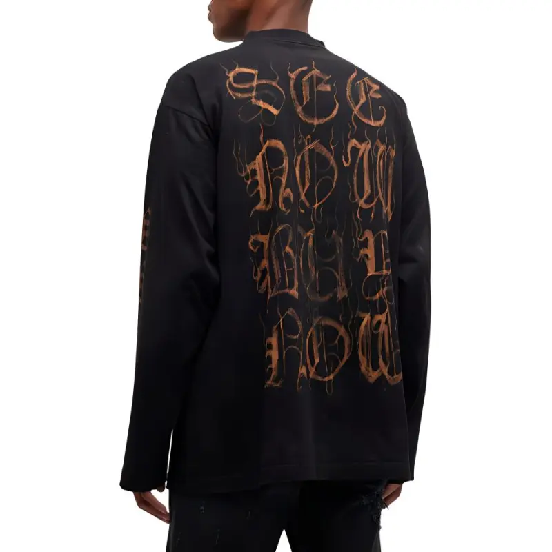 Balenciaga T Shirt Unisex Black-3