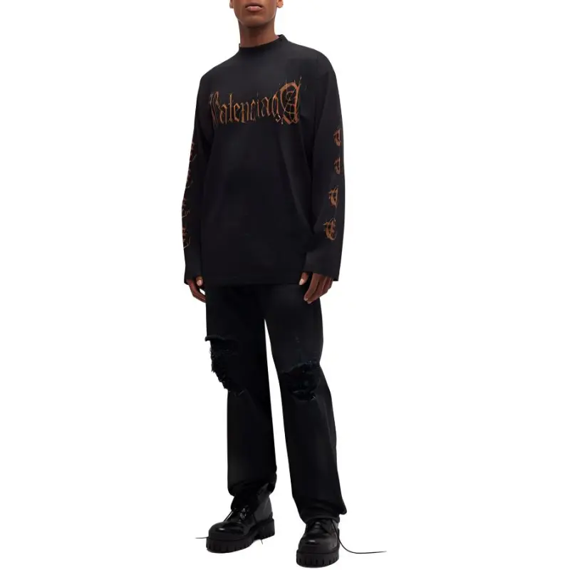 Balenciaga T Shirt Unisex Black-2