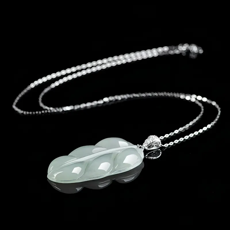 Emerald Glutinous Jade Jadeite Necklaces Unisex-5