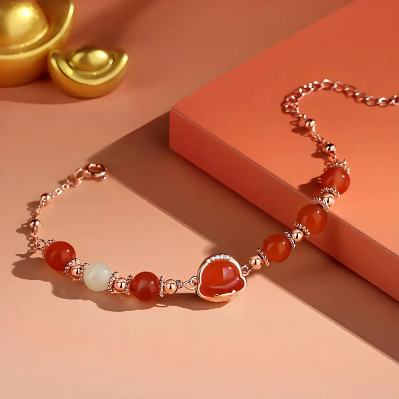 Emerald Agate Bracelets Women's-4