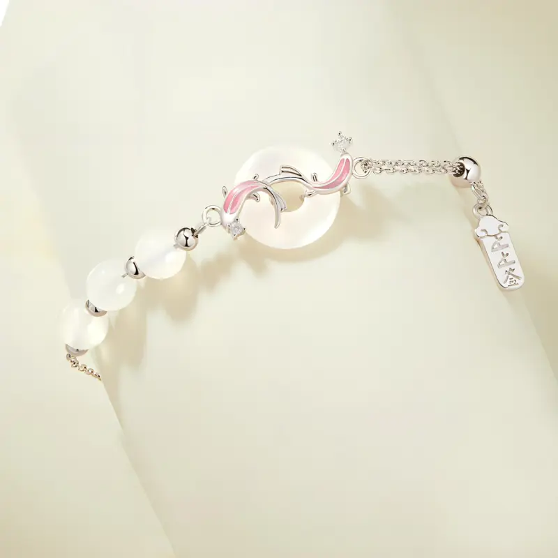 Emerald Chalcedony Bracelets Women's-6