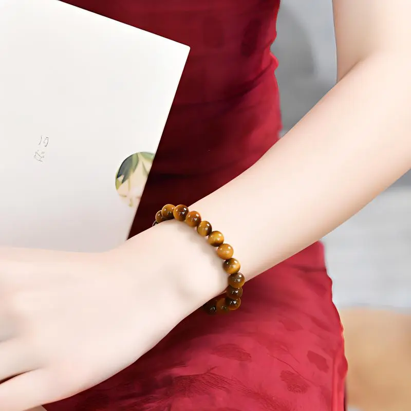 Lingfei Tiger's Eye Stone Bracelets Men's-4
