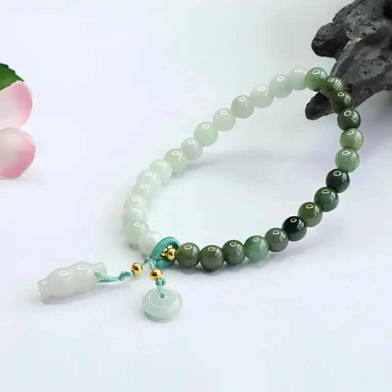 Emerald Bean Type Jadeite Bracelets Unisex-4
