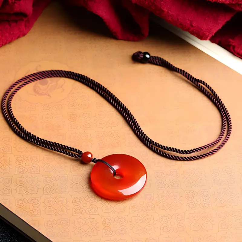 Emerald Jade Necklaces Unisex-4