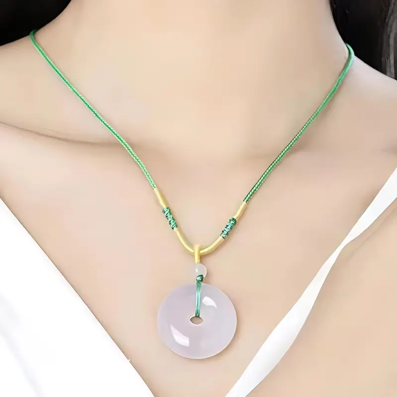 Emerald Jade Necklaces Unisex-1