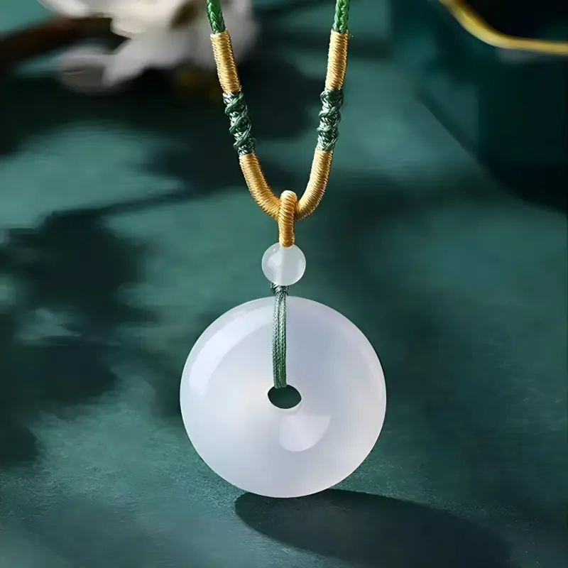 Emerald Jade Necklaces Unisex-3