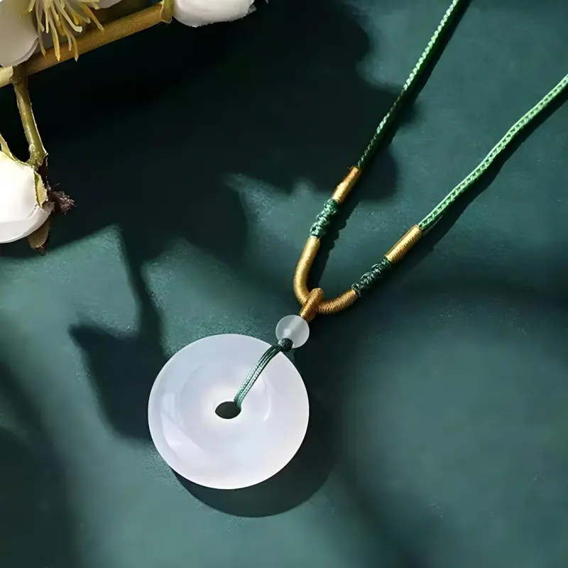 Emerald Jade Necklaces Unisex-4