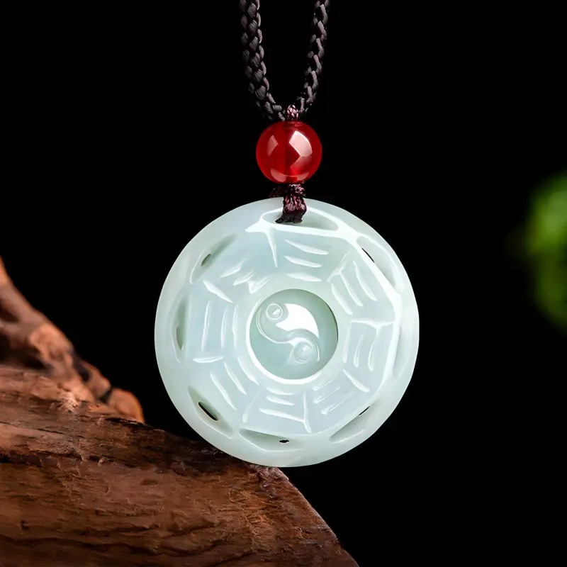 Emerald Glutinous Jade Jadeite Necklaces Unisex-3