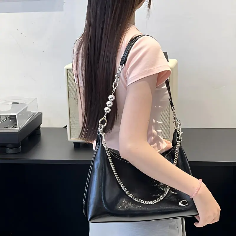 Luxury Care Artisan Workshop Metal Bag Shoulder Strap Women's Silver-1