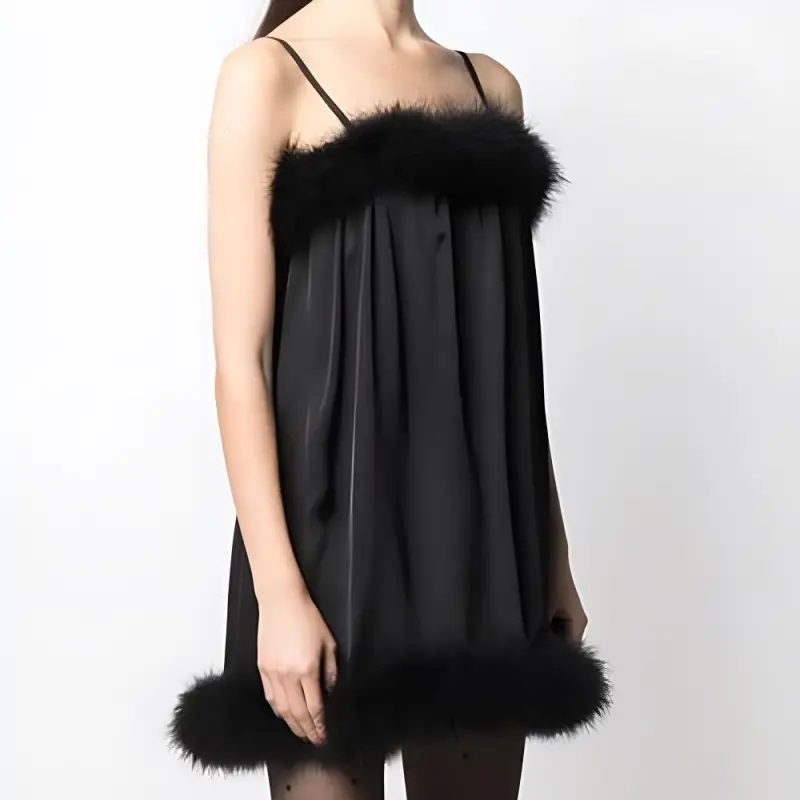 SAINT LAURENT SS21 Sleeveless Dress Women's Black-5