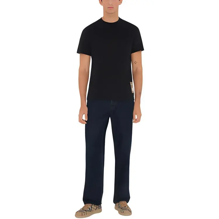 Burberry Logo Patch Crewneck T Shirt-2