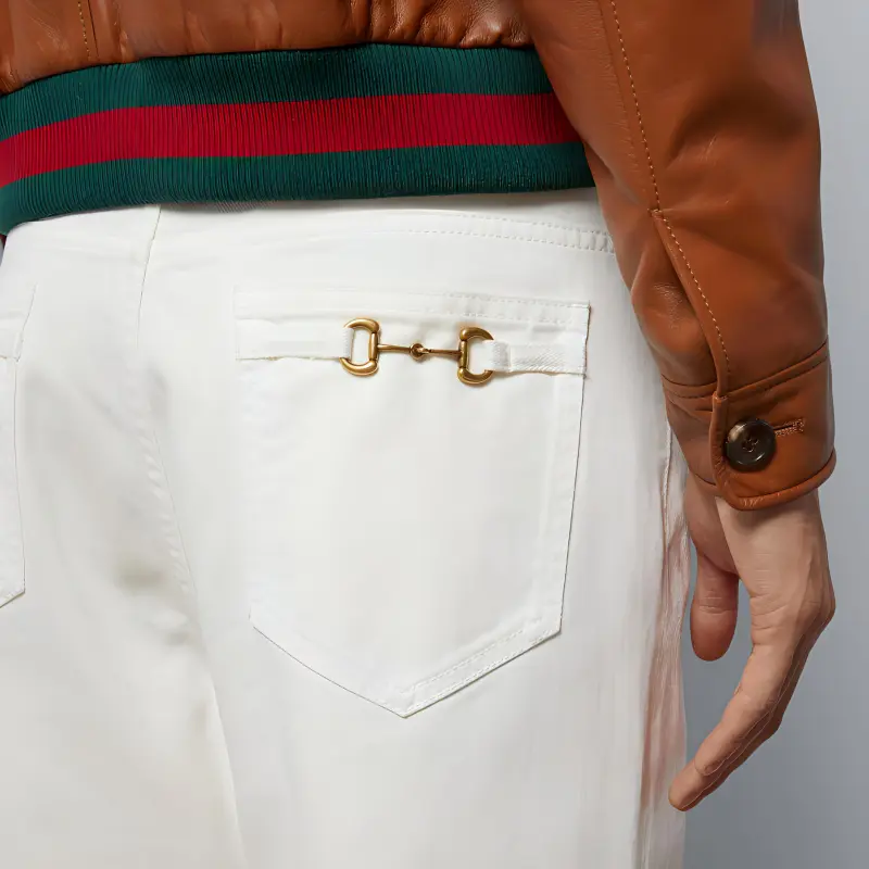 GUCCI Horsebit Straight leg Jeans-3