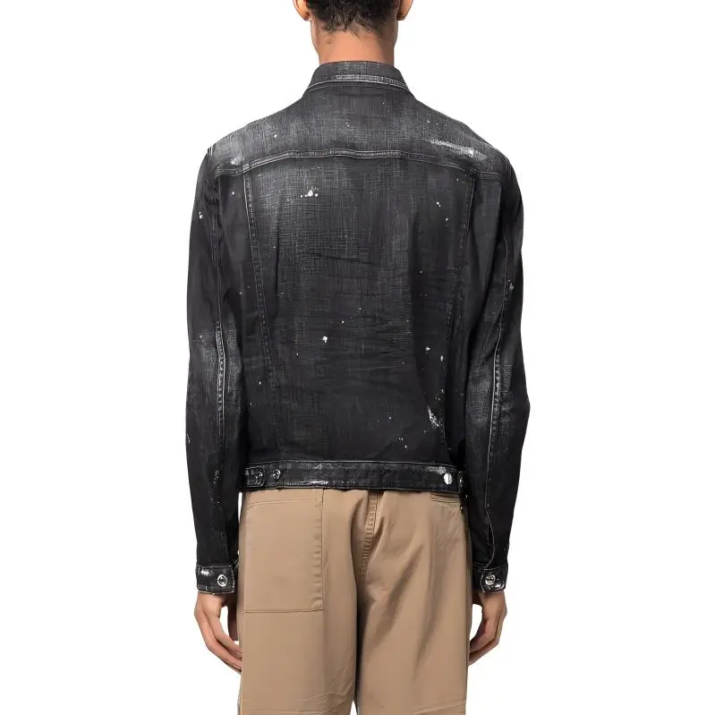 DSQUARED 2 Denim Jackets Men Black-3