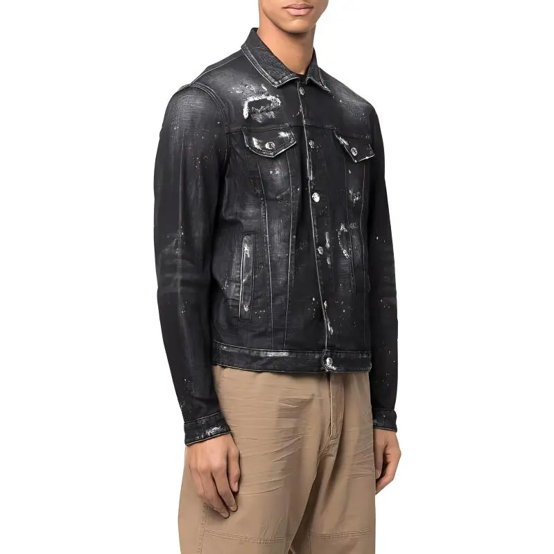 DSQUARED 2 Denim Jackets Men Black-1