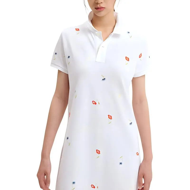 Polo Ralph Lauren SS22 Short Sleeved Dress Women's White-3