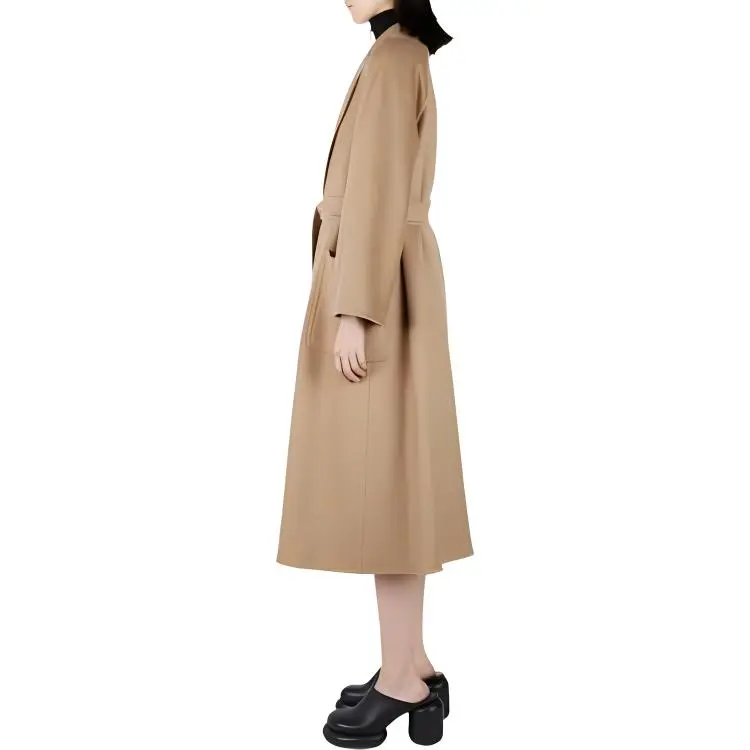 MaxMara Belted Long Sleeved Coat-4