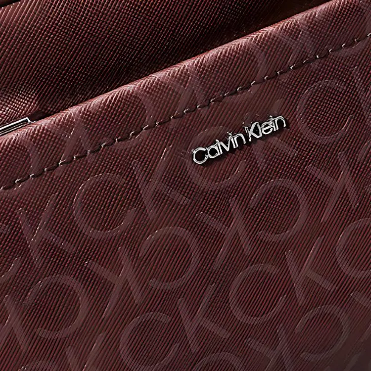 CALVIN KLEIN PU Crossbody Bag, Shoulder Bag Women's Orange-3
