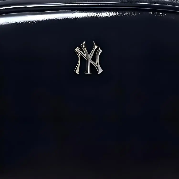 MLB Polyurethane Makeup Bag & Travel Storage Bag Women's Black-3