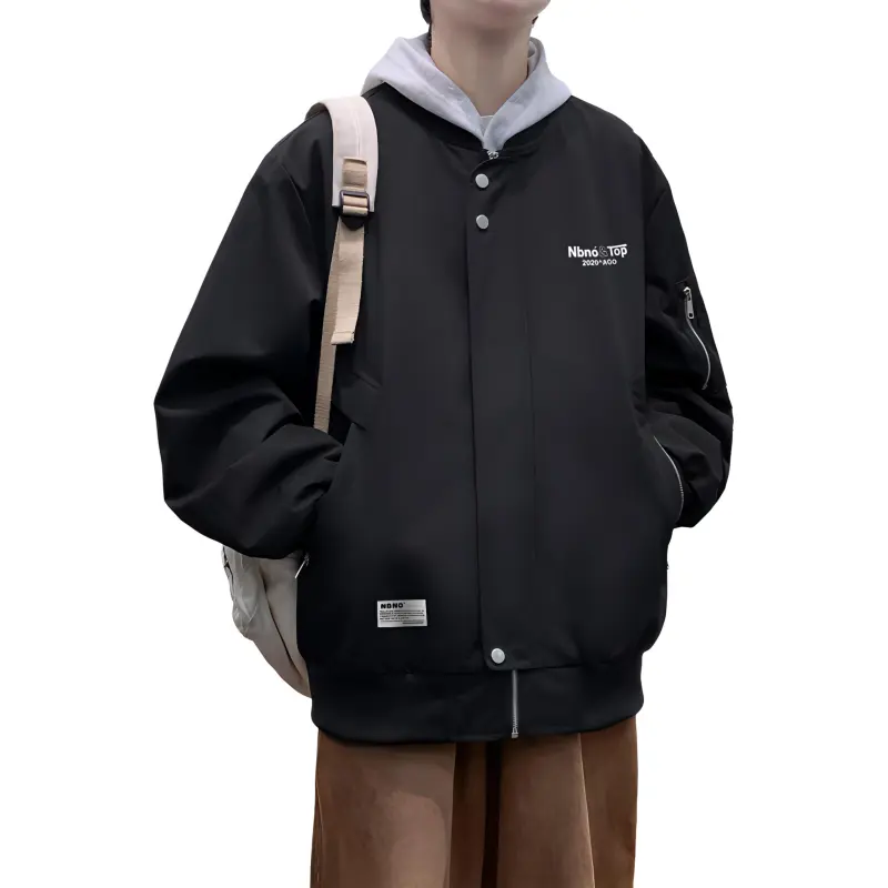 NBNO Jackets Coats Unisex Black-1