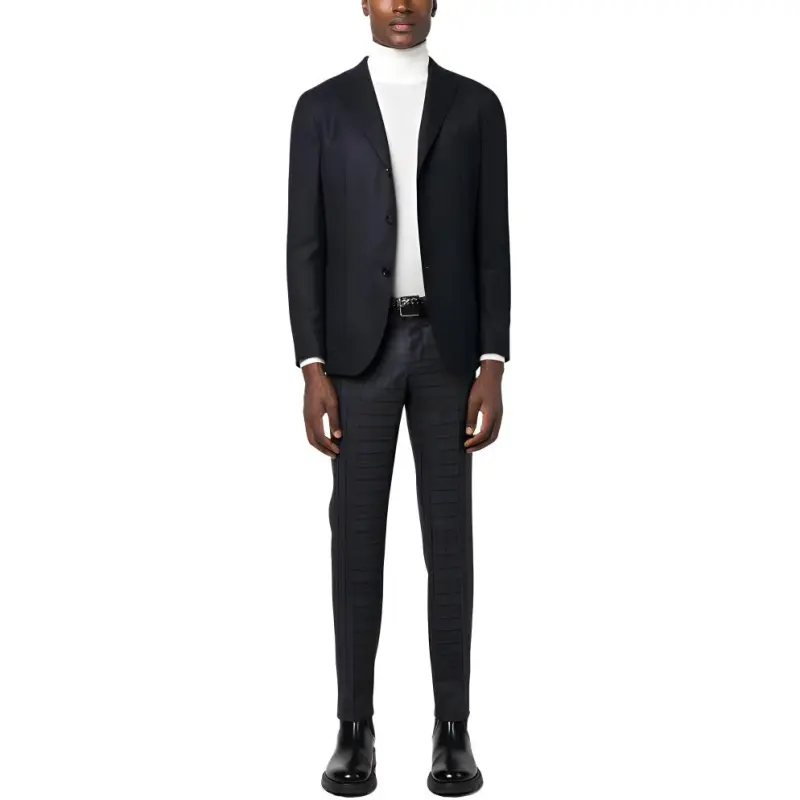 Canali Roll neck Merino Jumper-3
