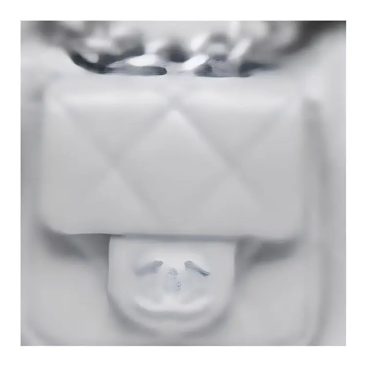 CHANEL Lambskin Hippy Bag, Motorbike Bag, Handbag, Shoulder Bag Women's Silver Gray-2